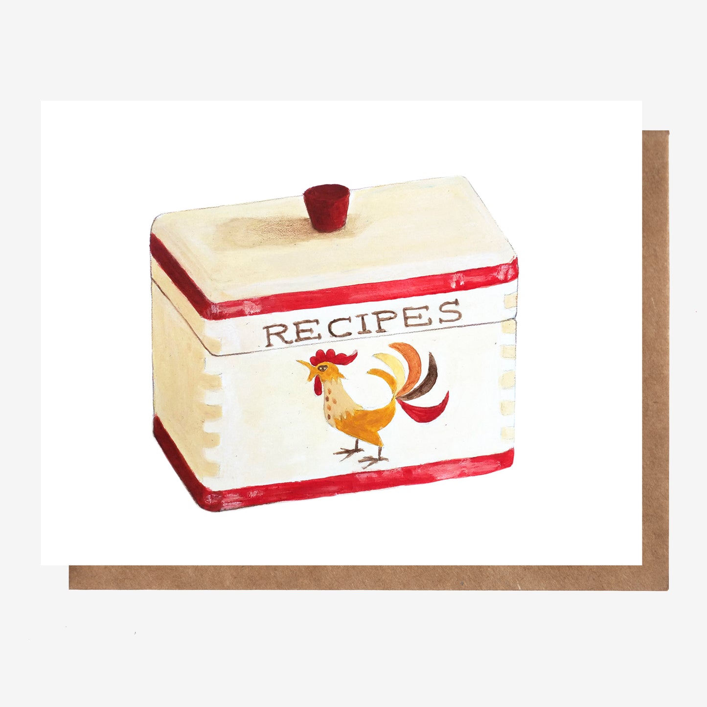 Vintage Recipe Box Card