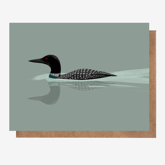 Loon Canadian Birds Card