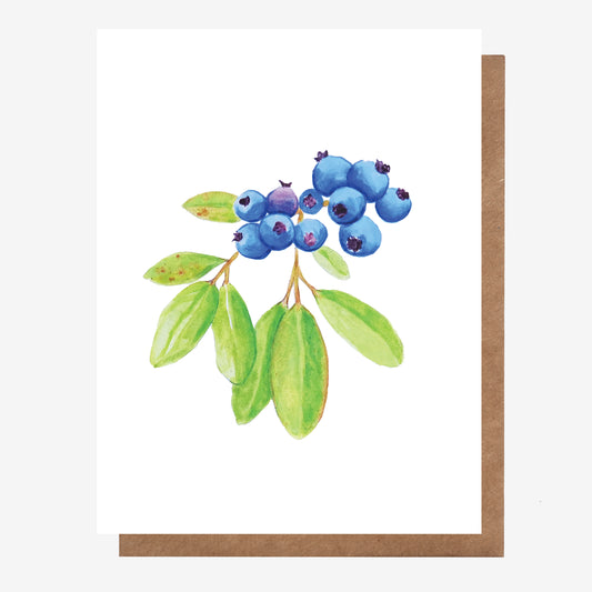 Wild Blueberries Card